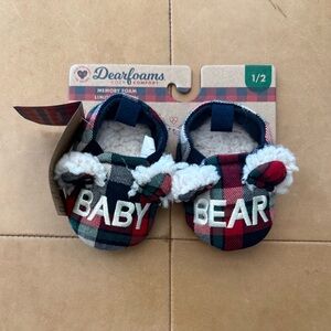 Last chance Dearfoams Baby Bear Slippers 1/2 nwt